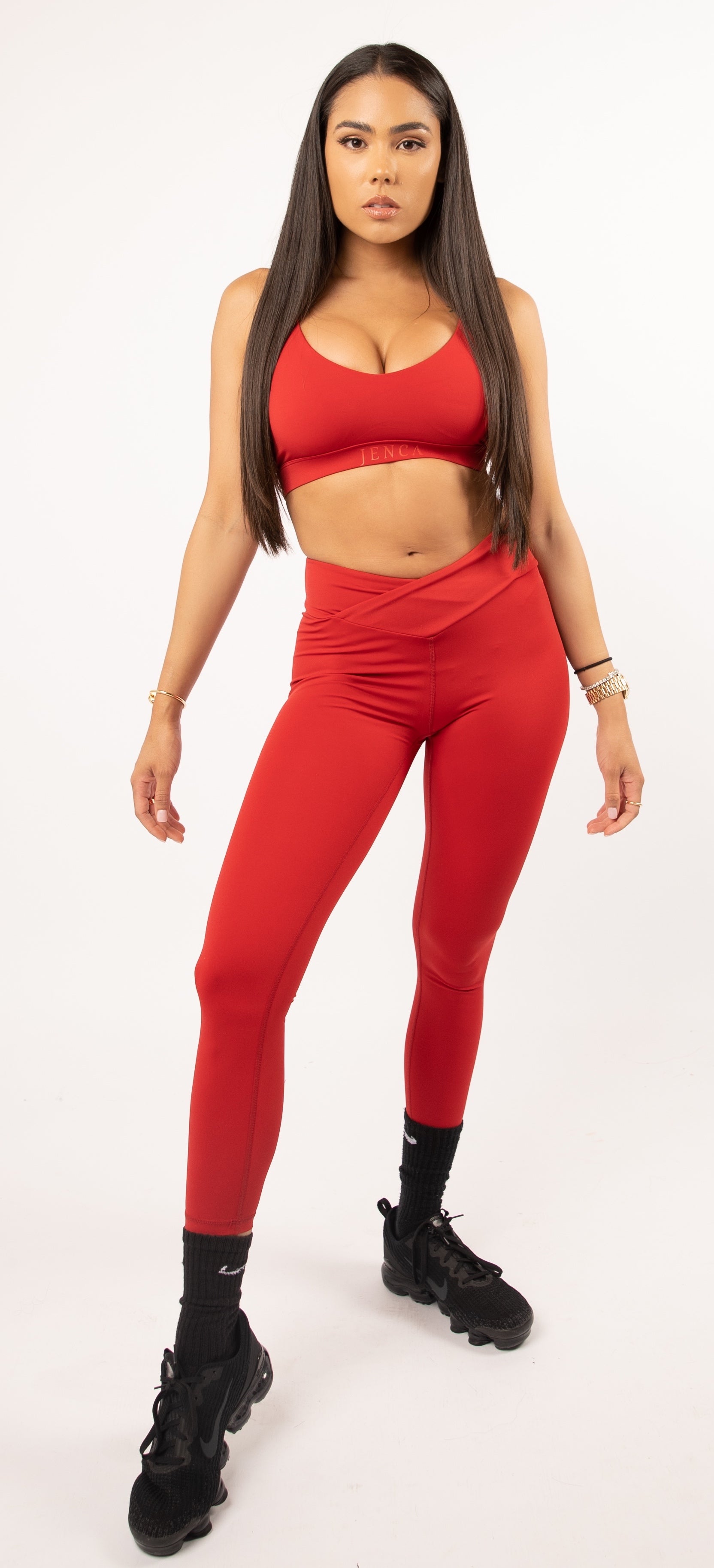 Spicy Red V-Cut leggings – JENCA COLLECTION